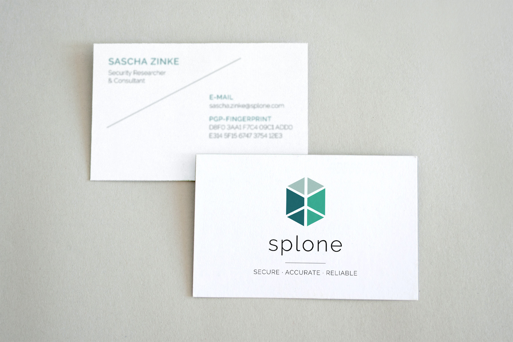 Logo als Schild und Visitenkarten für splone
