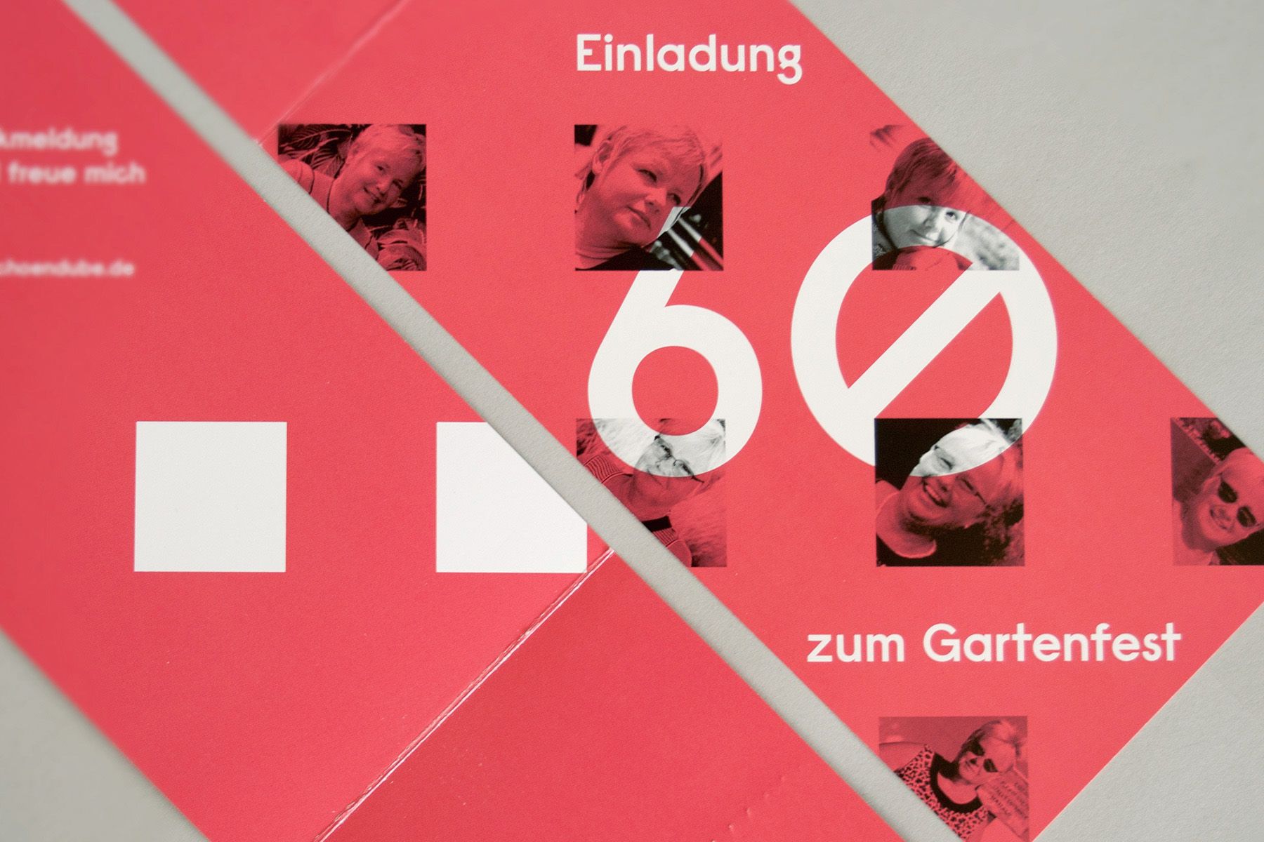 Einladungskarte zum runden Geburtstag