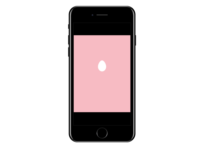GIF-Animation mit wackelndem Osterei als animierte Grußkarte