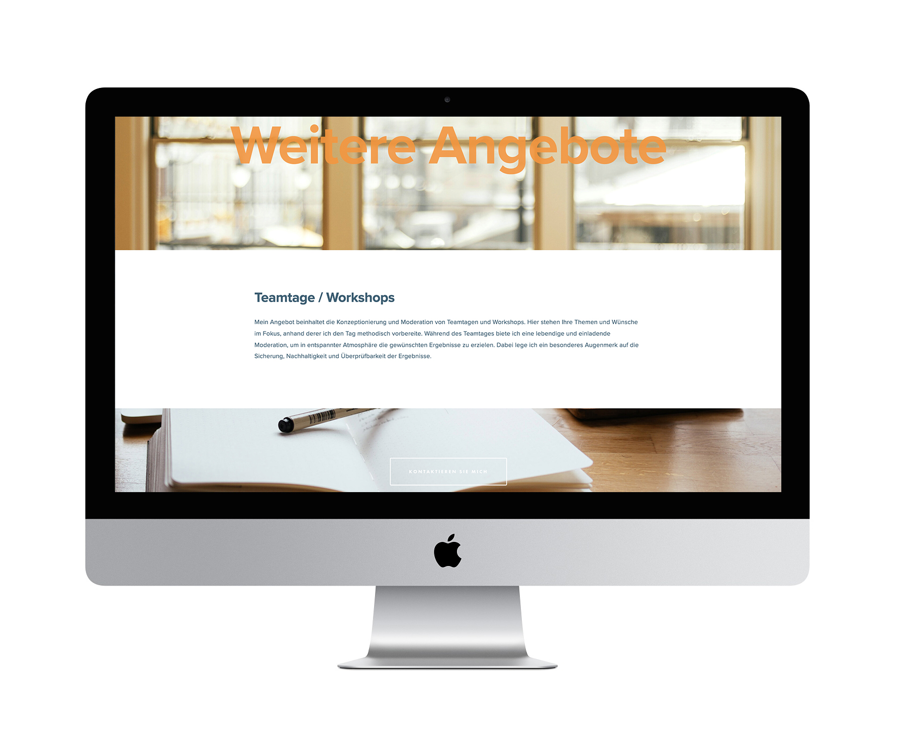 Webdesign für Supervision Hittinger, Unterseite