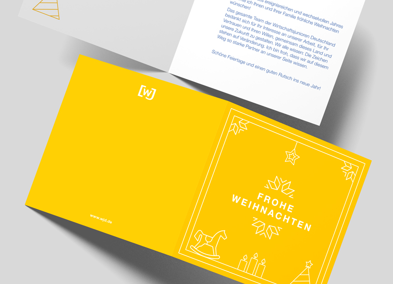 Weihnachtskarten für den WJD